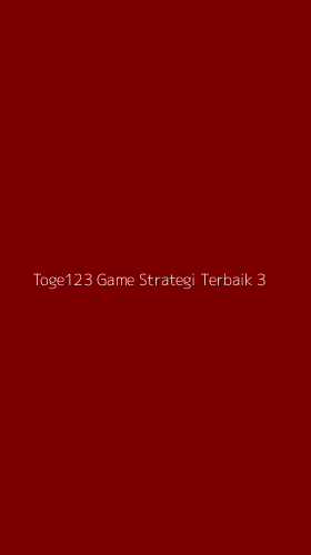 Tampilan Antarmuka Aplikasi Toge123 Game Strategi Terbaik - 3