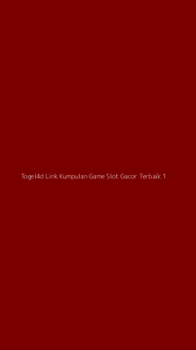 Tampilan Antarmuka Aplikasi Togel4d Link Kumpulan Game Slot Gacor Terbaik - 1