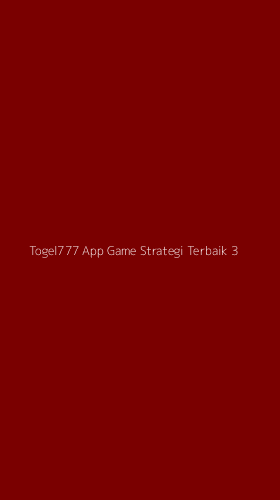 Tampilan Antarmuka Aplikasi Togel777 App Game Strategi Terbaik - 3