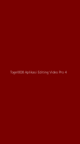 Tampilan Antarmuka Aplikasi Togel808 Aplikasi Editing Video Pro - 4