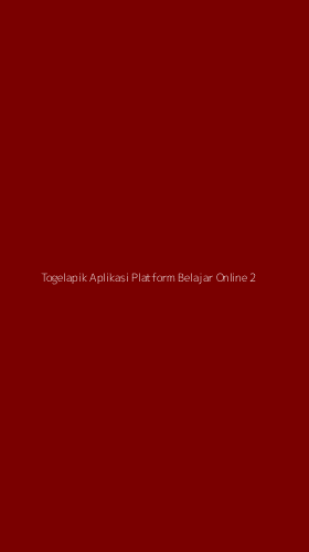 Tampilan Antarmuka Aplikasi Togelapik Aplikasi Platform Belajar Online - 2