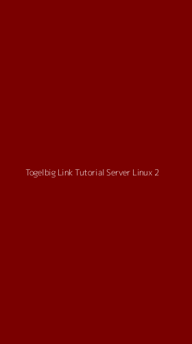 Tampilan Antarmuka Aplikasi Togelbig Link Tutorial Server Linux - 2