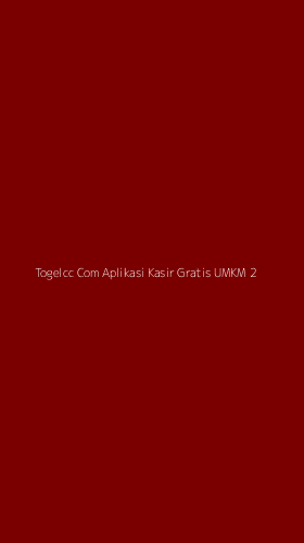 Tampilan Antarmuka Aplikasi Togelcc Com Aplikasi Kasir Gratis Umkm - 2