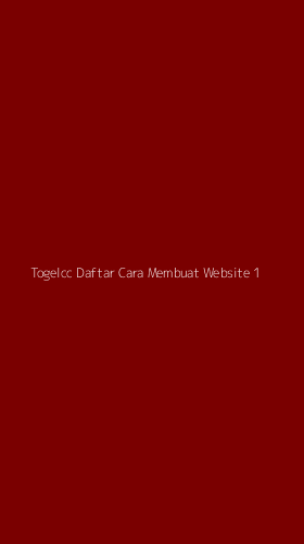 Tampilan Antarmuka Aplikasi Togelcc Daftar Cara Membuat Website - 1