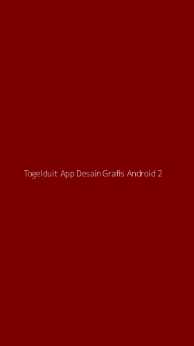 Tampilan Antarmuka Aplikasi Togelduit App Desain Grafis Android - 2