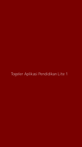 Tampilan Antarmuka Aplikasi Togeler Aplikasi Pendidikan Lite - 1