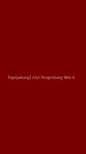 Tampilan Antarmuka Aplikasi Togelpakong2 Alat Pengembang Web - 4