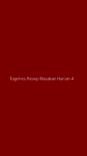 Tampilan Antarmuka Aplikasi Togelres Resep Masakan Harian - 4