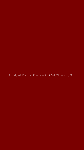 Tampilan Antarmuka Aplikasi Togelslot Daftar Pembersih Ram Otomatis - 2