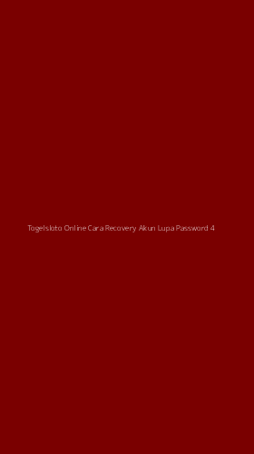 Tampilan Antarmuka Aplikasi Togelsloto Online Cara Recovery Akun Lupa Password - 4