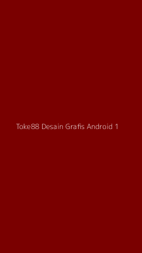 Tampilan Antarmuka Aplikasi Toke88 Desain Grafis Android - 1