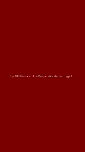Tampilan Antarmuka Aplikasi Topi188 Bandar Online Dengan Winrate Tertinggi - 1