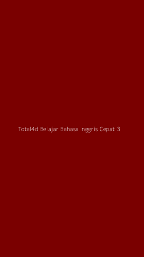 Tampilan Antarmuka Aplikasi Total4d Belajar Bahasa Inggris Cepat - 3