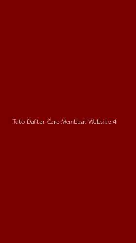 Tampilan Antarmuka Aplikasi Toto Daftar Cara Membuat Website - 4