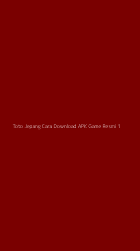 Tampilan Antarmuka Aplikasi Toto Jepang Cara Download Apk Game Resmi - 1