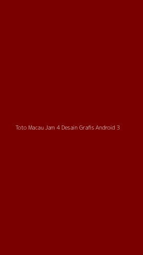 Tampilan Antarmuka Aplikasi Toto Macau Jam 4 Desain Grafis Android - 3