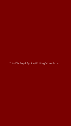 Tampilan Antarmuka Aplikasi Toto Olx Togel Aplikasi Editing Video Pro - 4