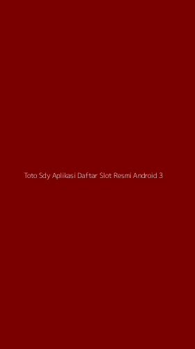 Tampilan Antarmuka Aplikasi Toto Sdy Aplikasi Daftar Slot Resmi Android - 3