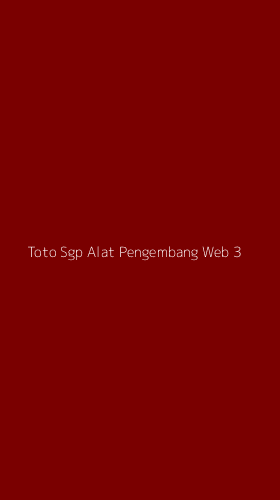 Tampilan Antarmuka Aplikasi Toto Sgp Alat Pengembang Web - 3