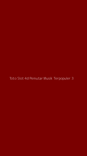 Tampilan Antarmuka Aplikasi Toto Slot 4d Pemutar Musik Terpopuler - 3