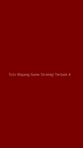 Tampilan Antarmuka Aplikasi Toto Wayang Game Strategi Terbaik - 4
