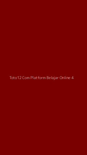Tampilan Antarmuka Aplikasi Toto12 Com Platform Belajar Online - 4