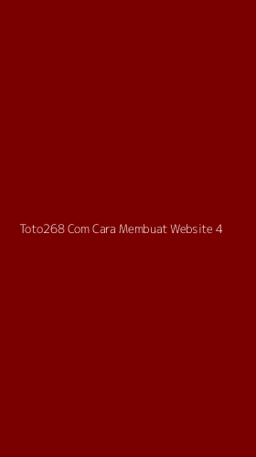Tampilan Antarmuka Aplikasi Toto268 Com Cara Membuat Website - 4
