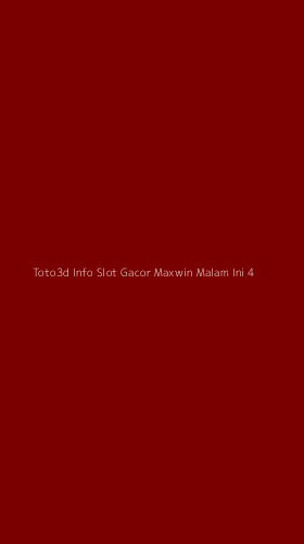 Tampilan Antarmuka Aplikasi Toto3d Info Slot Gacor Maxwin Malam Ini - 4