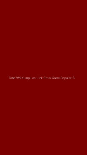 Tampilan Antarmuka Aplikasi Toto789 Kumpulan Link Situs Game Populer - 3