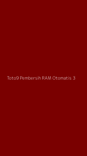 Tampilan Antarmuka Aplikasi Toto9 Pembersih Ram Otomatis - 3