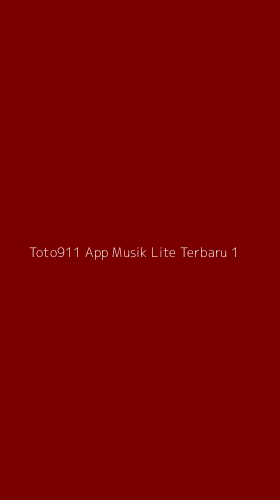 Tampilan Antarmuka Aplikasi Toto911 App Musik Lite Terbaru - 1