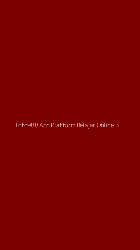 Tampilan Antarmuka Aplikasi Toto988 App Platform Belajar Online - 3