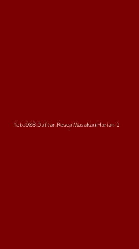 Tampilan Antarmuka Aplikasi Toto988 Daftar Resep Masakan Harian - 2