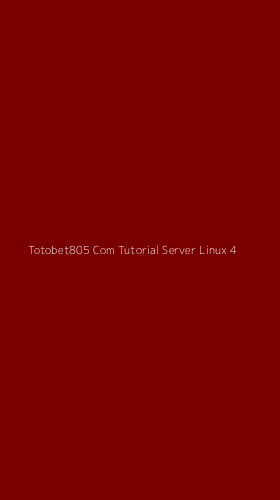 Tampilan Antarmuka Aplikasi Totobet805 Com Tutorial Server Linux - 4
