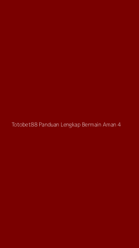 Tampilan Antarmuka Aplikasi Totobet88 Panduan Lengkap Bermain Aman - 4