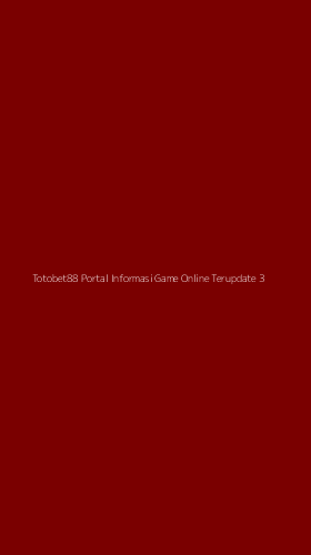 Tampilan Antarmuka Aplikasi Totobet88 Portal Informasi Game Online Terupdate - 3