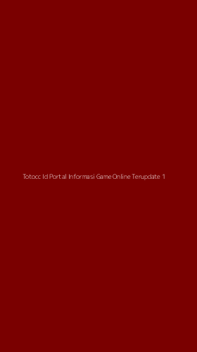 Tampilan Antarmuka Aplikasi Totocc Id Portal Informasi Game Online Terupdate - 1