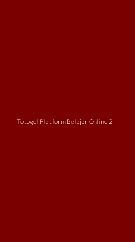 Tampilan Antarmuka Aplikasi Totogel Platform Belajar Online - 2