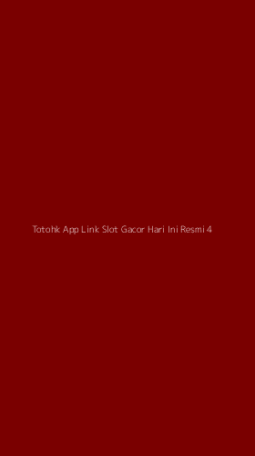 Tampilan Antarmuka Aplikasi Totohk App Link Slot Gacor Hari Ini Resmi - 4