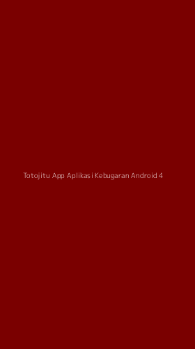 Tampilan Antarmuka Aplikasi Totojitu App Aplikasi Kebugaran Android - 4