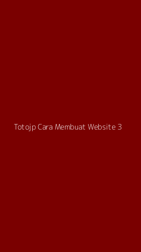 Tampilan Antarmuka Aplikasi Totojp Cara Membuat Website - 3