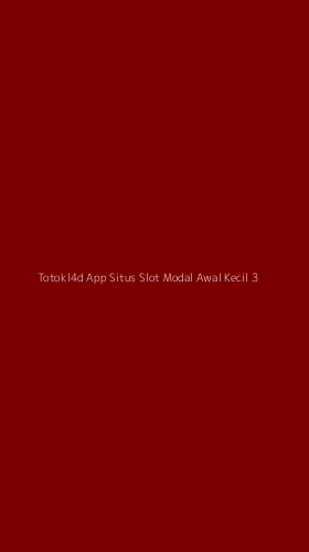 Tampilan Antarmuka Aplikasi Totokl4d App Situs Slot Modal Awal Kecil - 3