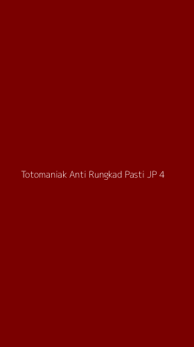 Tampilan Antarmuka Aplikasi Totomaniak Anti Rungkad Pasti Jp - 4
