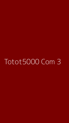 Tampilan Antarmuka Aplikasi Totot5000 Com - 3