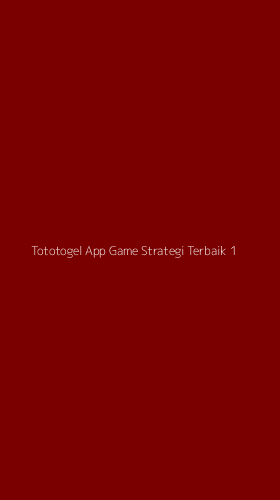 Tampilan Antarmuka Aplikasi Tototogel App Game Strategi Terbaik - 1