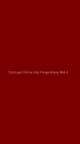 Tampilan Antarmuka Aplikasi Tototogel Online Alat Pengembang Web - 4