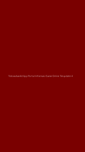 Tampilan Antarmuka Aplikasi Totowuhan4d App Portal Informasi Game Online Terupdate - 4