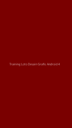 Tampilan Antarmuka Aplikasi Training Loto Desain Grafis Android - 4