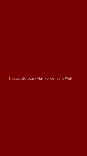 Tampilan Antarmuka Aplikasi Tresnototo Login Alat Pengembang Web - 4