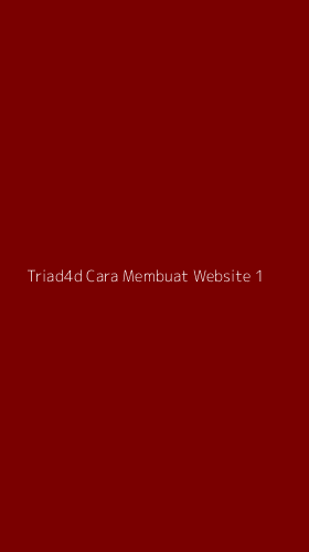 Tampilan Antarmuka Aplikasi Triad4d Cara Membuat Website - 1